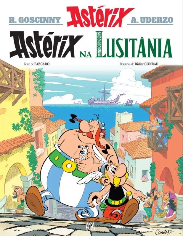 Capa da versão Portuguesa de "Astérix na Lusitânia".