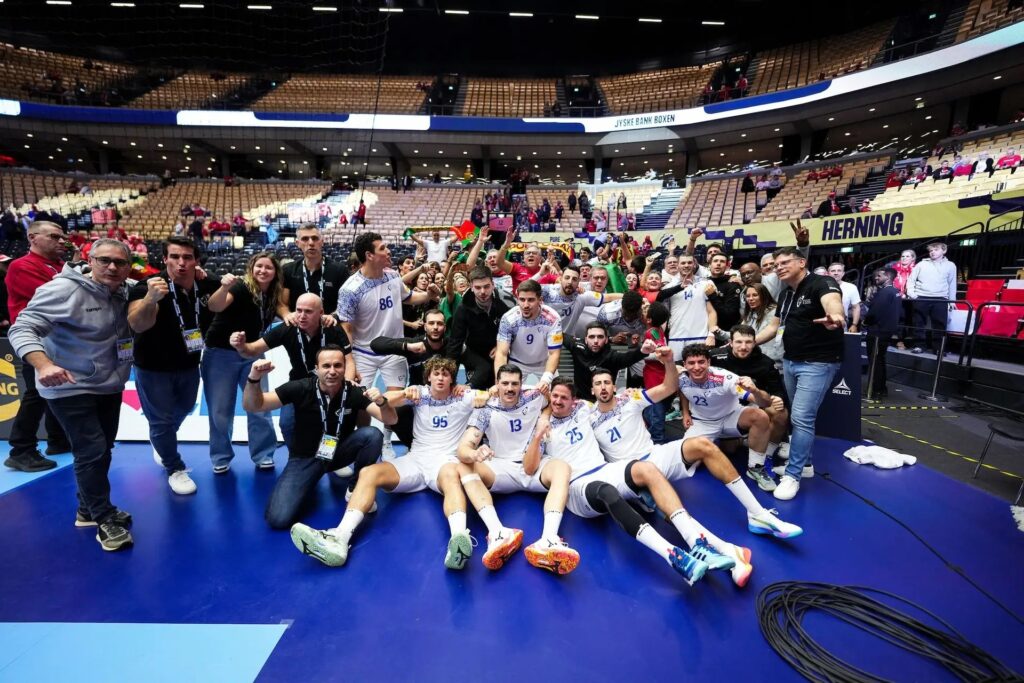 Seleção Portuguesa de Andebol, actualmente a disputar o Campeonato Europeu de Andebol 2026