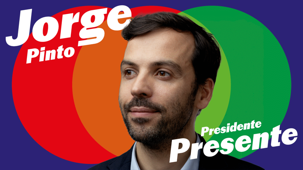 Jorge Pinto, candidato às Presidenciais 2026 em campanha