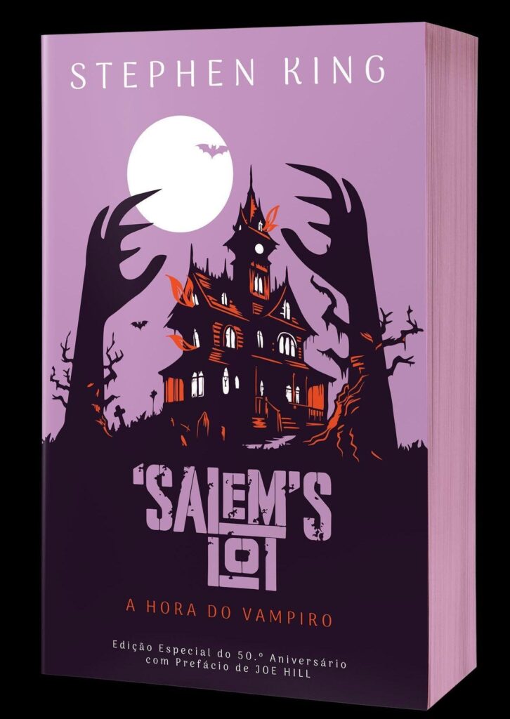 Capa da edição do 50º aniversário de "Salem's Lot" de Stephen King, com prefácio de Joe Hill