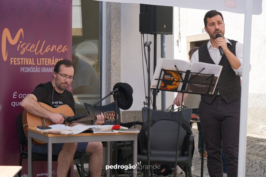 As Formas da Poesia, Tertúlia Literária da autoria de Nuno Passarinho e Roberto Leandro, no festival Miscellanea, em Pedrógão Grande